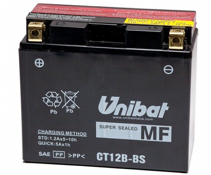 UB013MF Batteria UNIBAT MF CT12B-BS / YT12B-BS