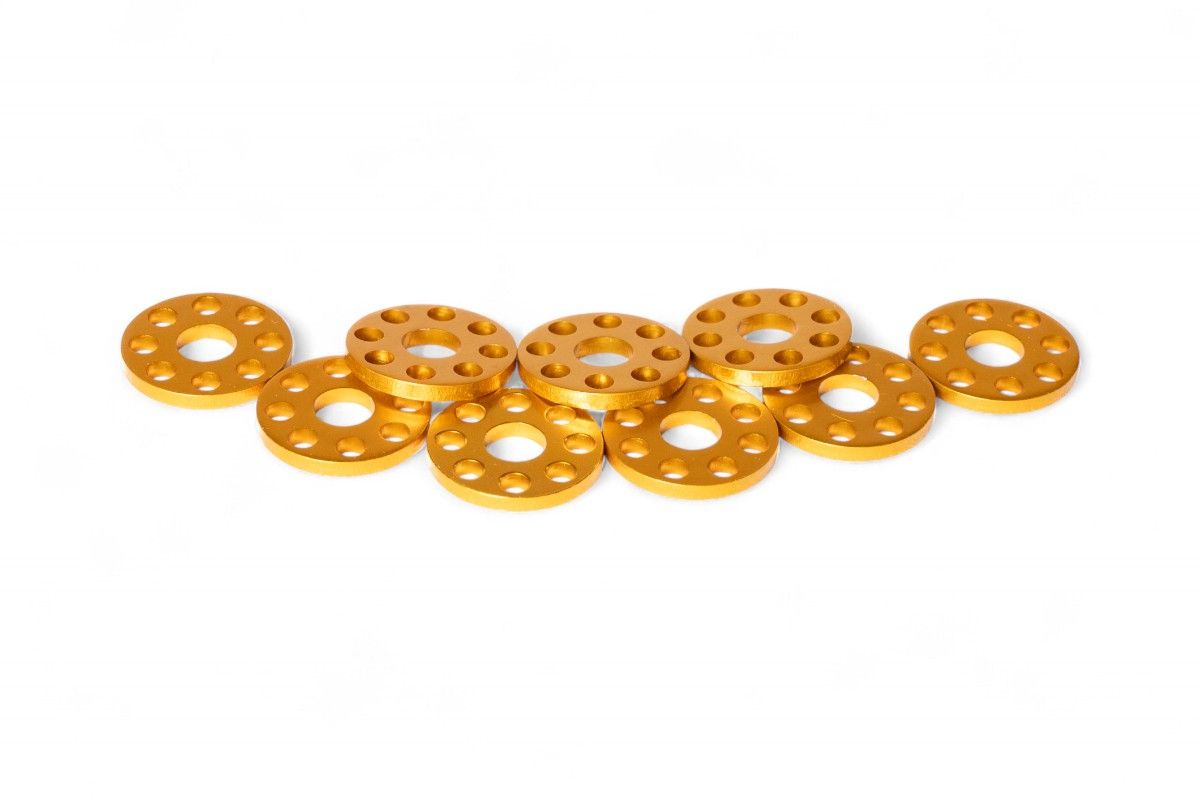 VT2105G Ranelle alleggerite - Øinterno 6mm - Øesterno 18mm - Giallo (10 pezzi)