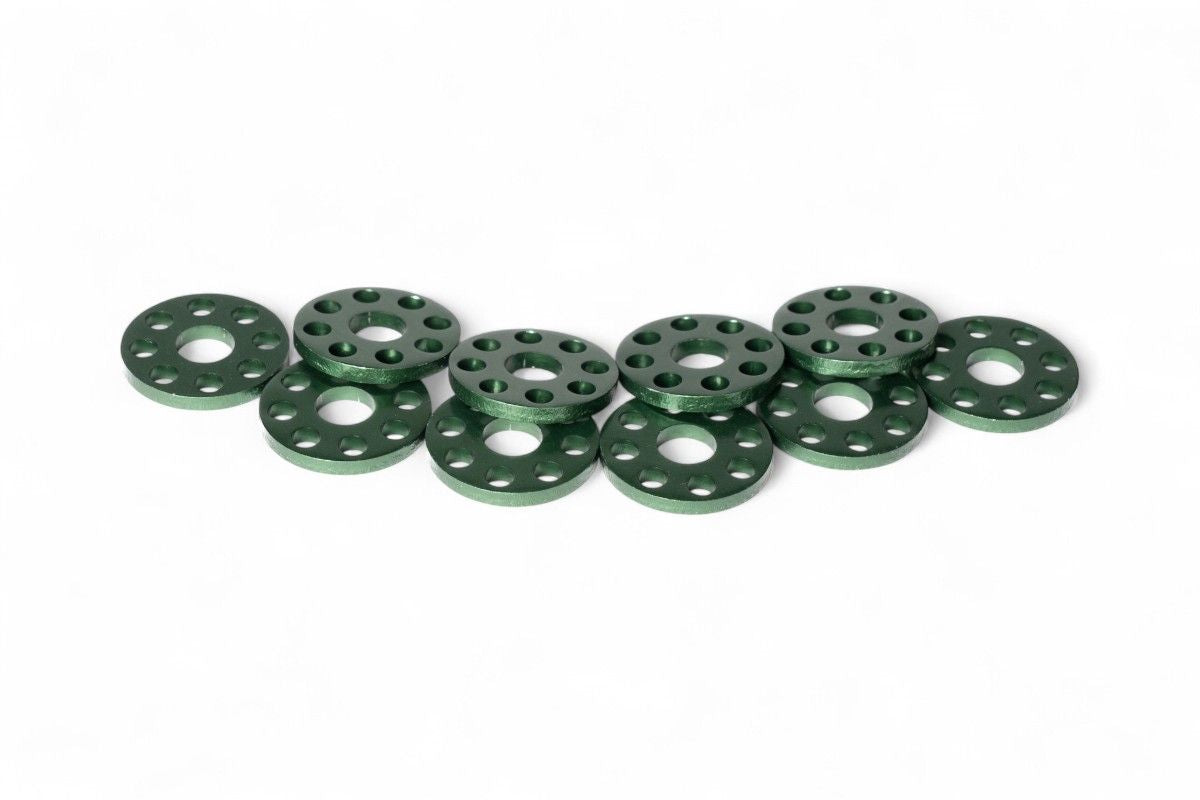 VT2105V Ranelle alleggerite - Øinterno 6mm - Øesterno 18mm - Verde (10 pezzi)