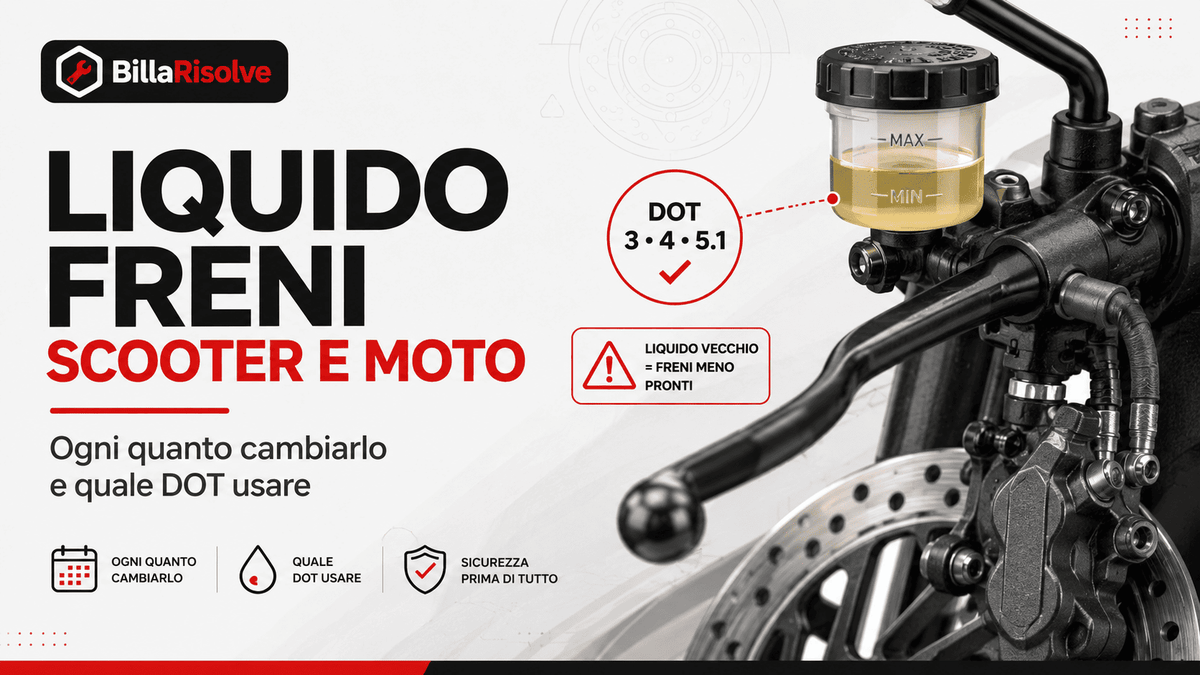 Liquido freni scooter e moto: ogni quanto cambiarlo e quale DOT usare