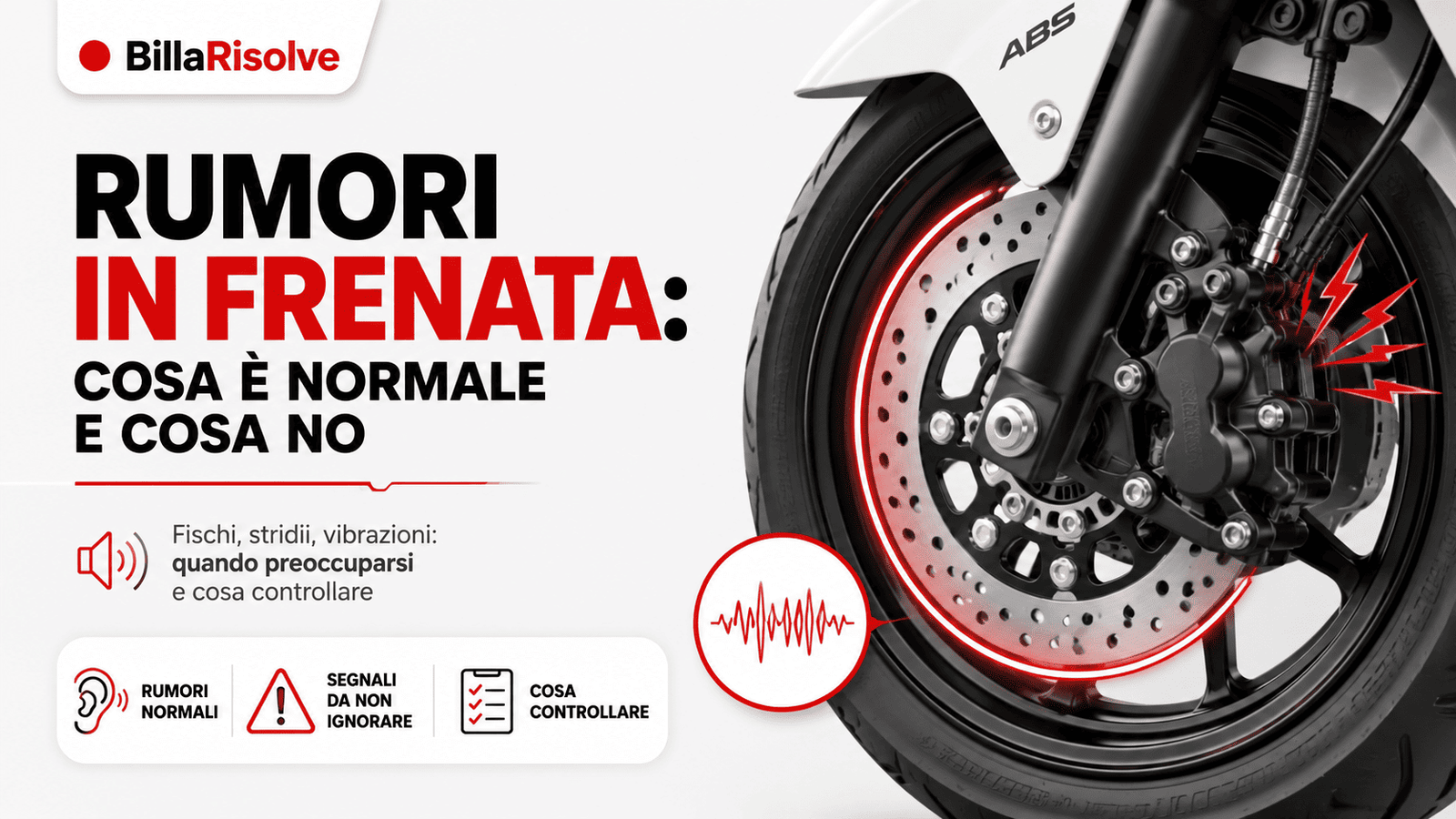 Rumori in frenata: cosa è normale e cosa no
