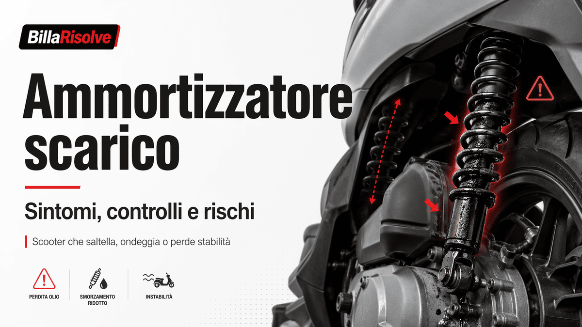 Ammortizzatore scarico: sintomi, controlli e rischi