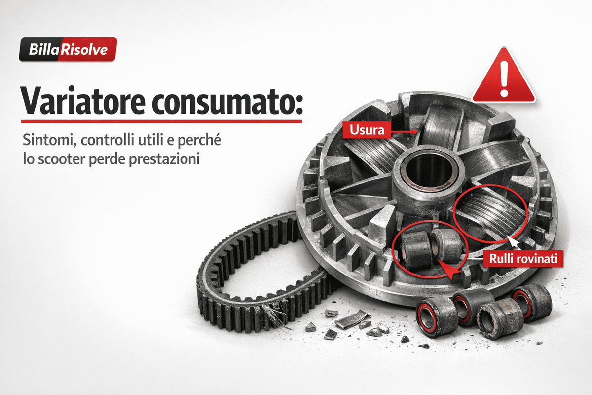Variatore consumato: sintomi, controlli utili e perché lo scooter perde prestazioni