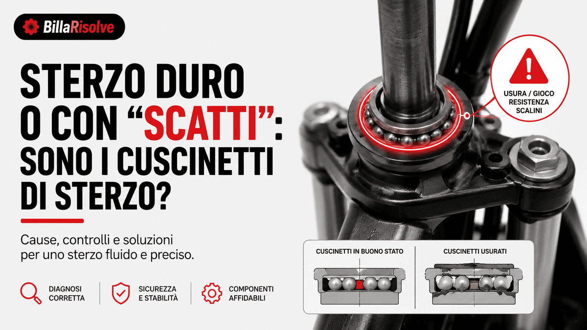 Sterzo duro o con “scatti”: sono i cuscinetti di sterzo?