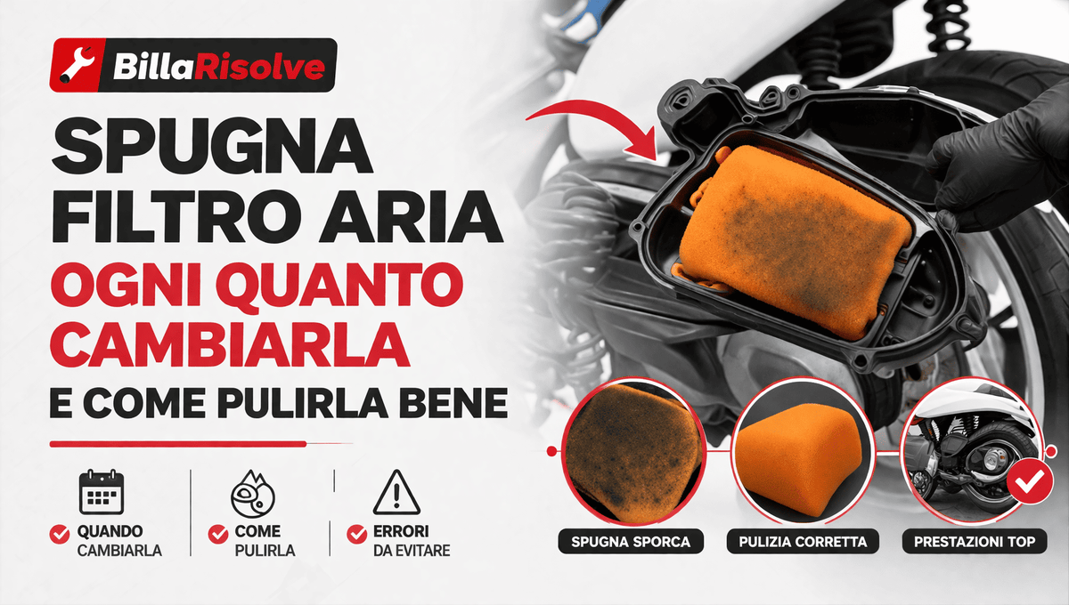 Spugna filtro aria: ogni quanto cambiarla e come pulirla bene