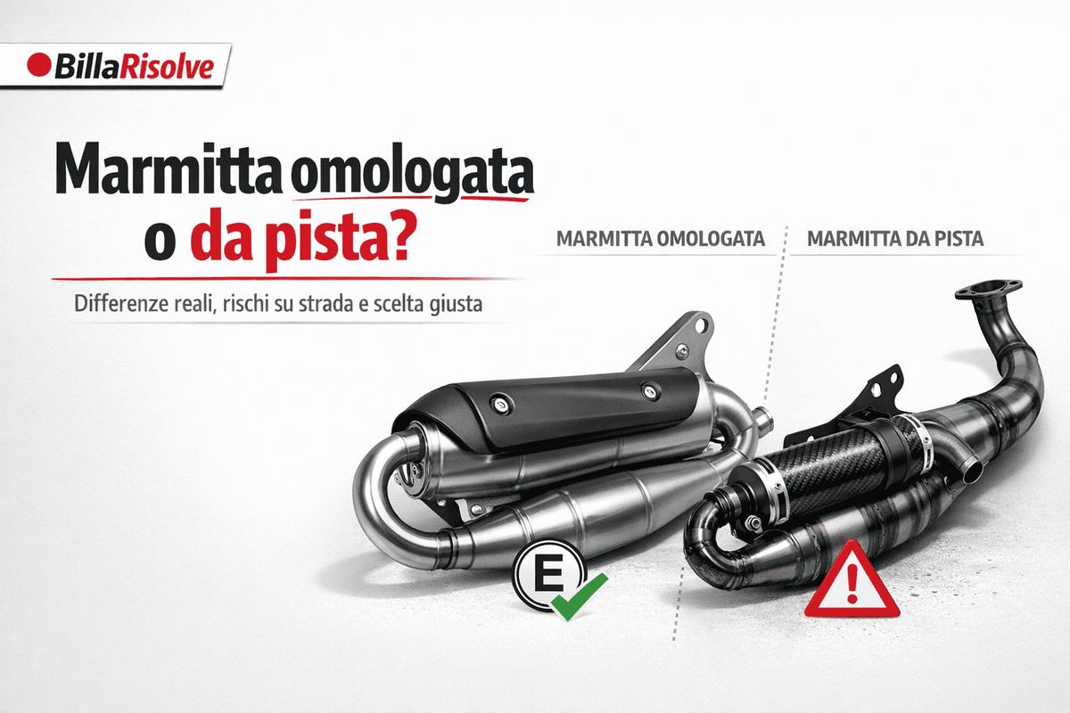 Marmitta omologata o da pista? Differenze reali, rischi su strada e scelta giusta