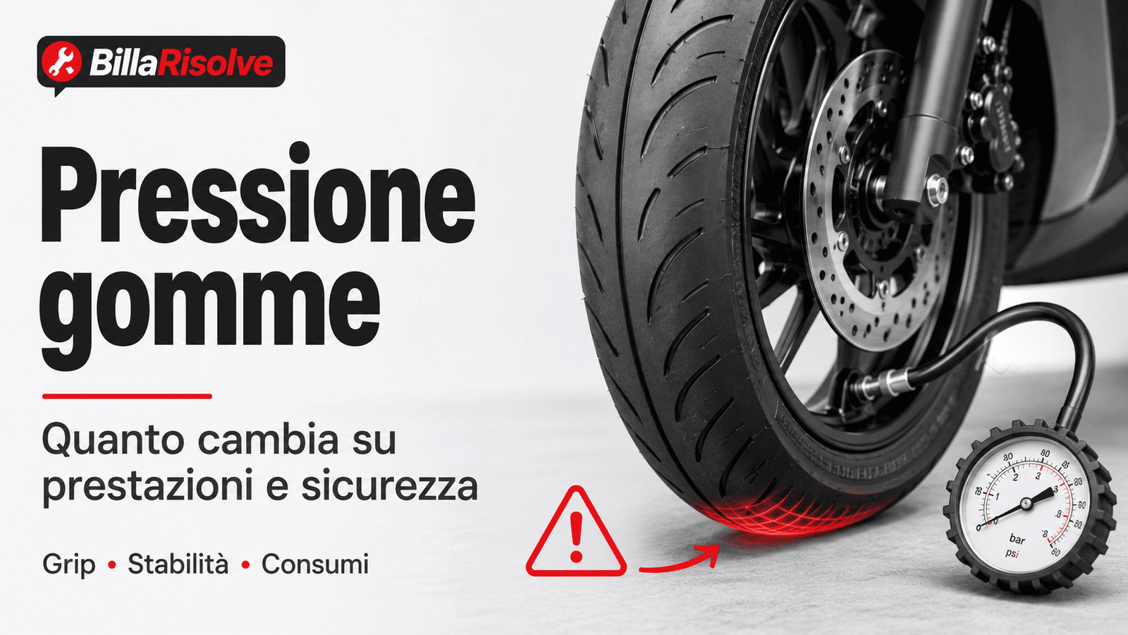 Pressione gomme moto e scooter: quanto cambia su prestazioni e sicurezza