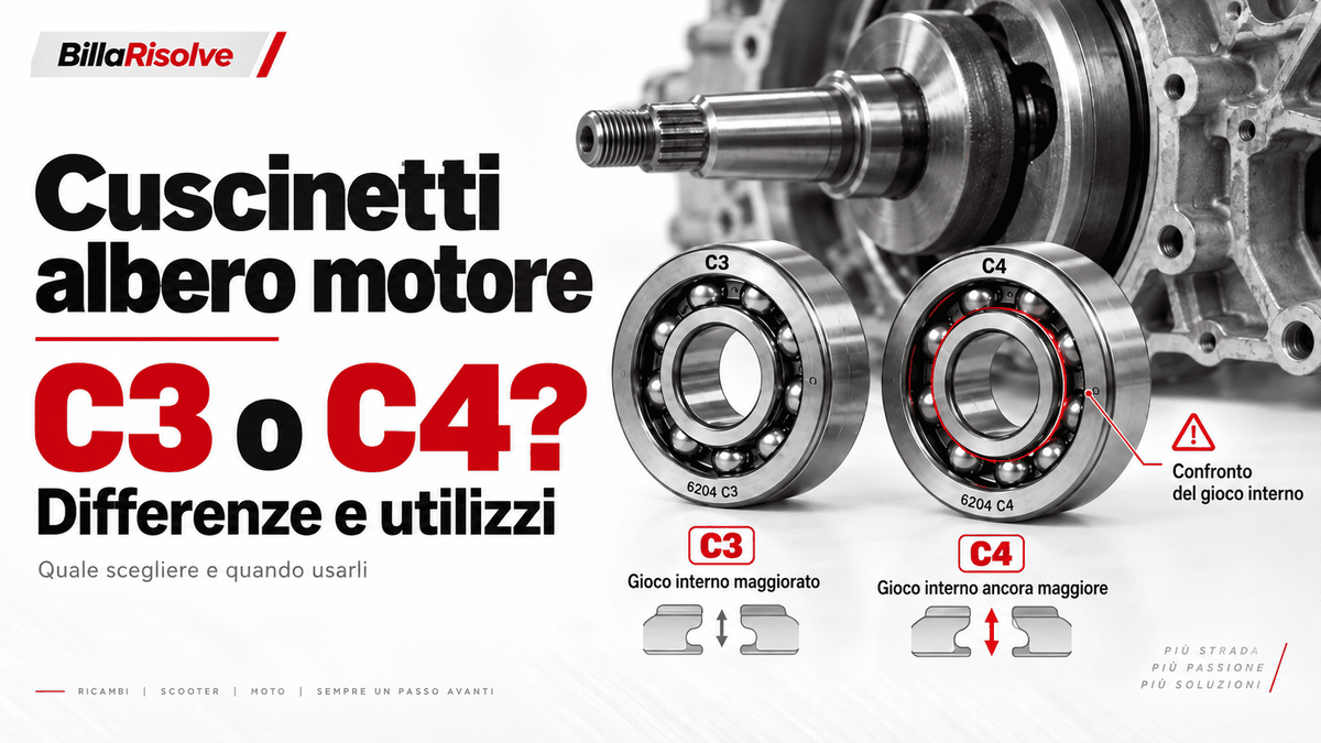 Cuscinetti dell’albero motore C3 o C4: differenze e utilizzi