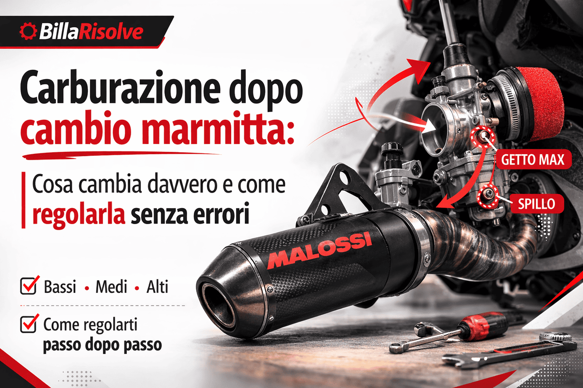 Carburazione dopo cambio marmitta: cosa cambia davvero e come regolarla senza errori