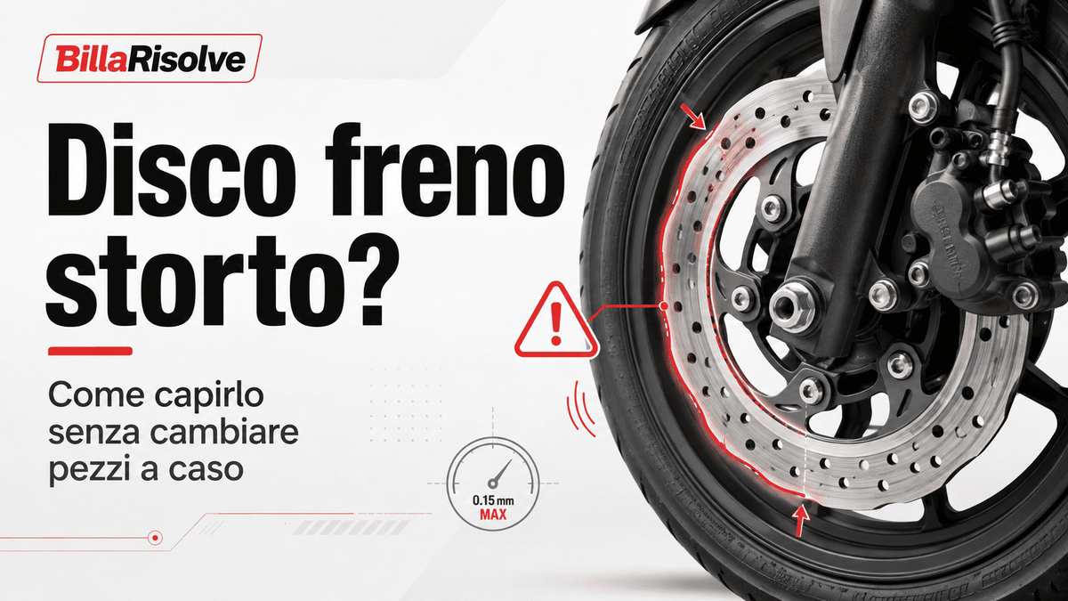 Disco freno storto: come capirlo senza cambiare pezzi a caso