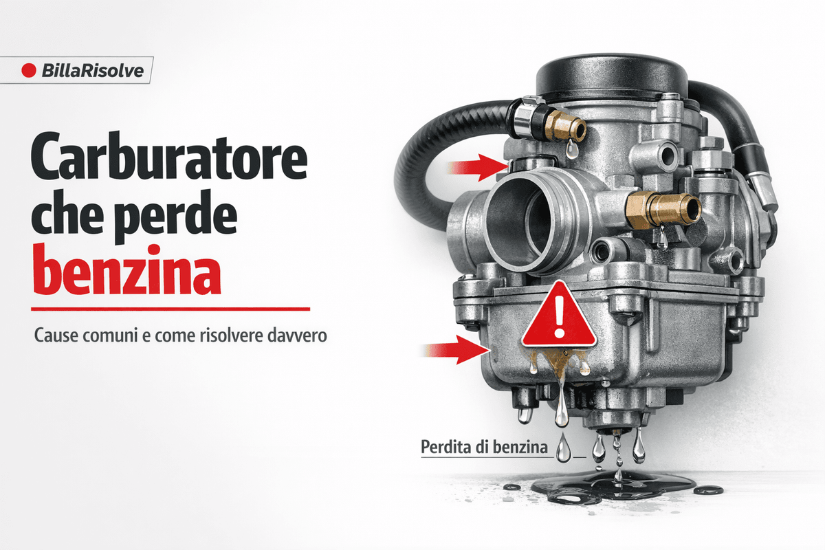 Carburatore che perde benzina: cause comuni e come risolvere davvero
