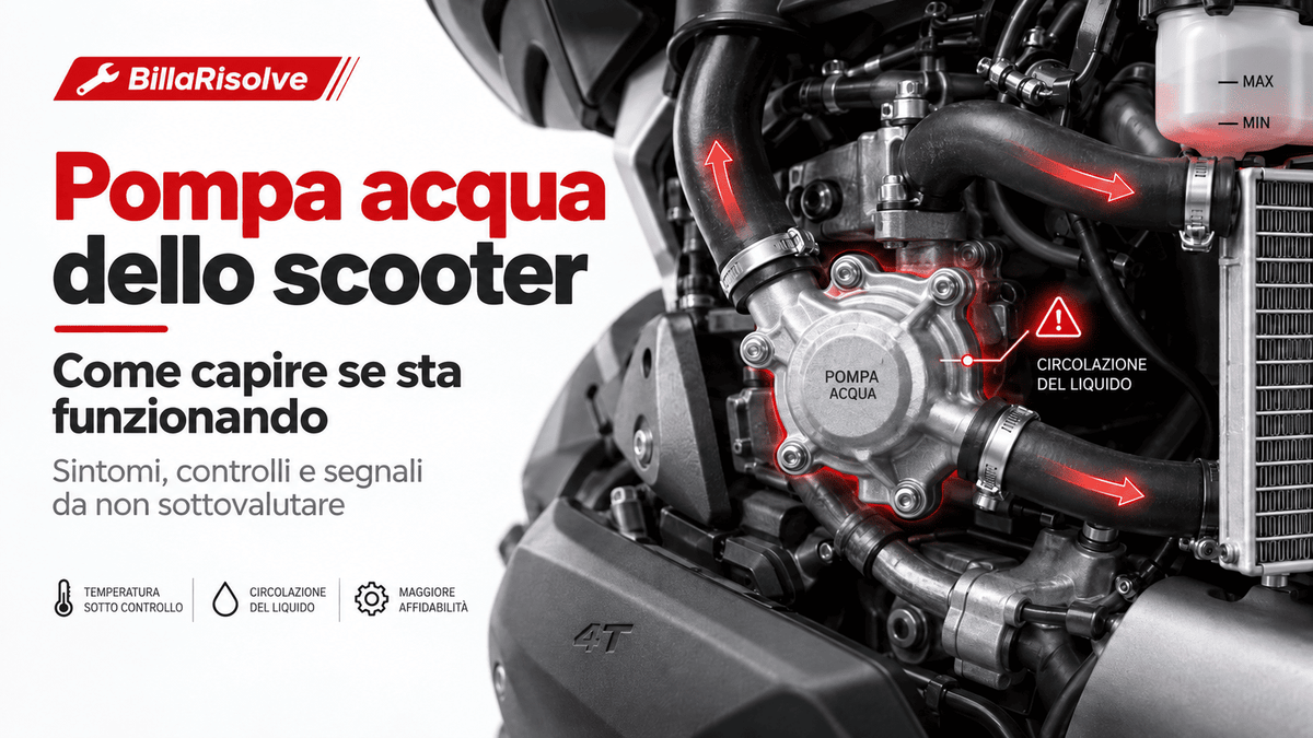 Pompa acqua dello scooter: come capire se funziona
