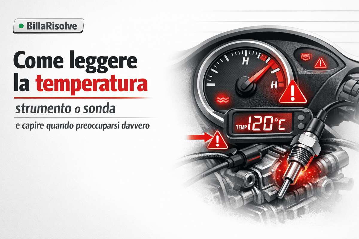 Come leggere la temperatura scooter (strumento o sonda) e capire quando preoccuparsi