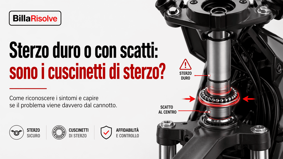 Sterzo duro o con scatti: sono i cuscinetti di sterzo?