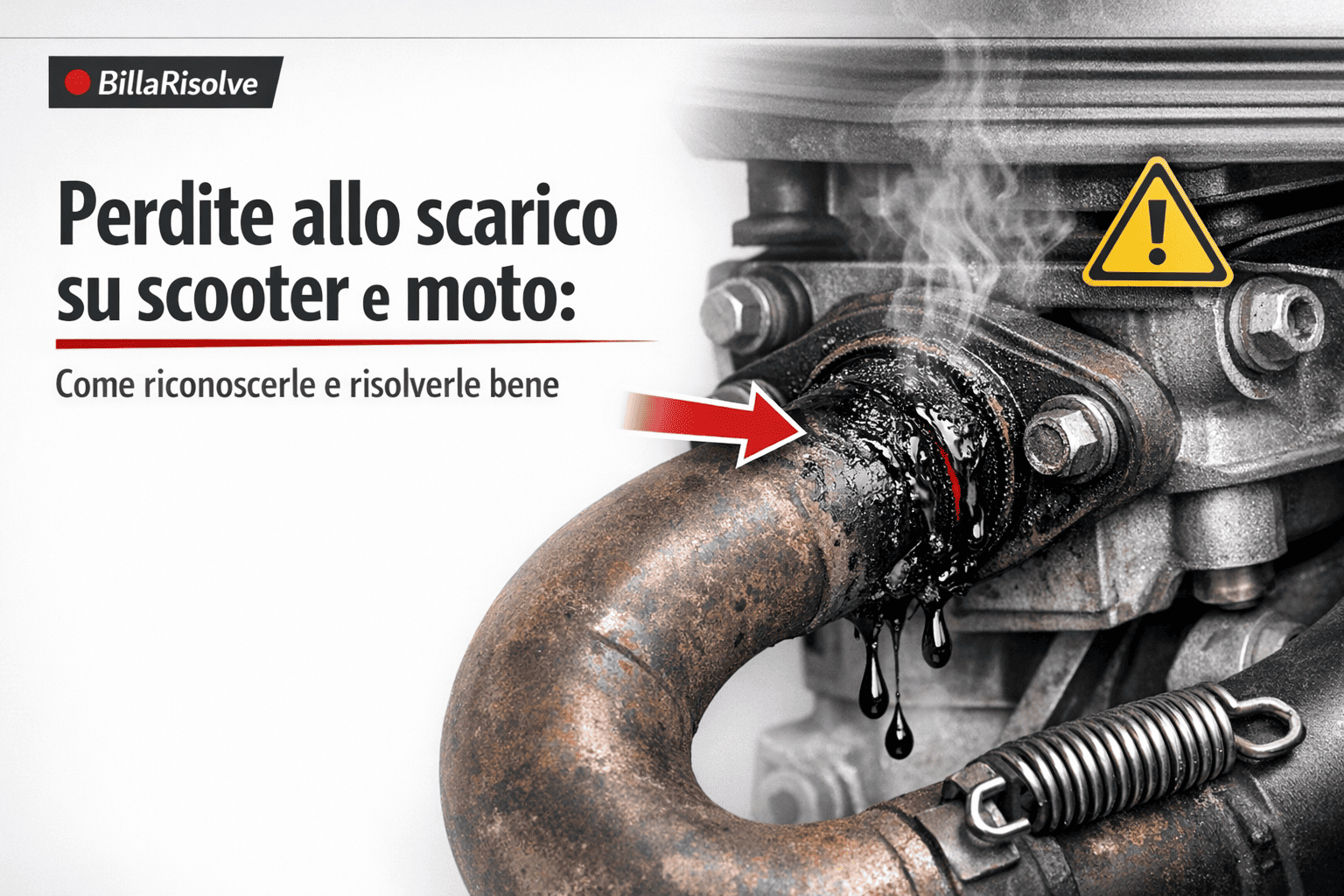 Perdite allo scarico su scooter e moto: come riconoscerle e risolverle bene