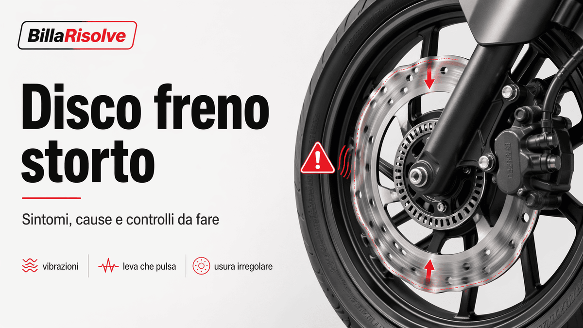 Disco freno storto: sintomi, cause e controlli da fare