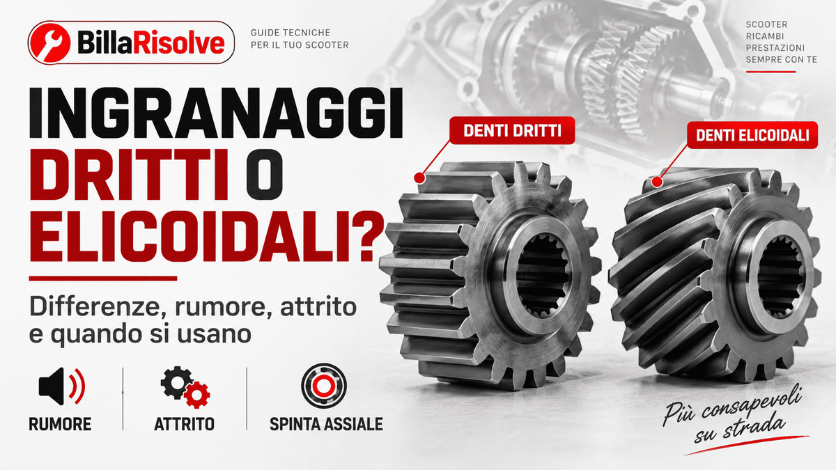 Ingranaggi dritti o elicoidali: differenze, rumore e attrito