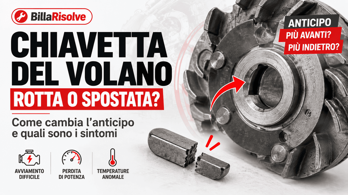 Chiavetta del volano rotta o spostata: come cambia l’anticipo