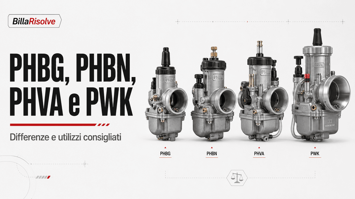 PHBG, PHBN, PHVA e PWK: differenze e quale carburatore scegliere