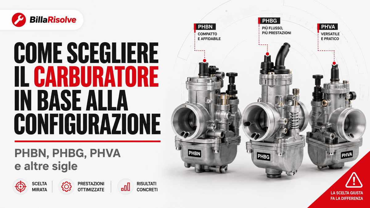 Come scegliere il carburatore in base alla configurazione: PHBN, PHBG, PHVA e altre sigle