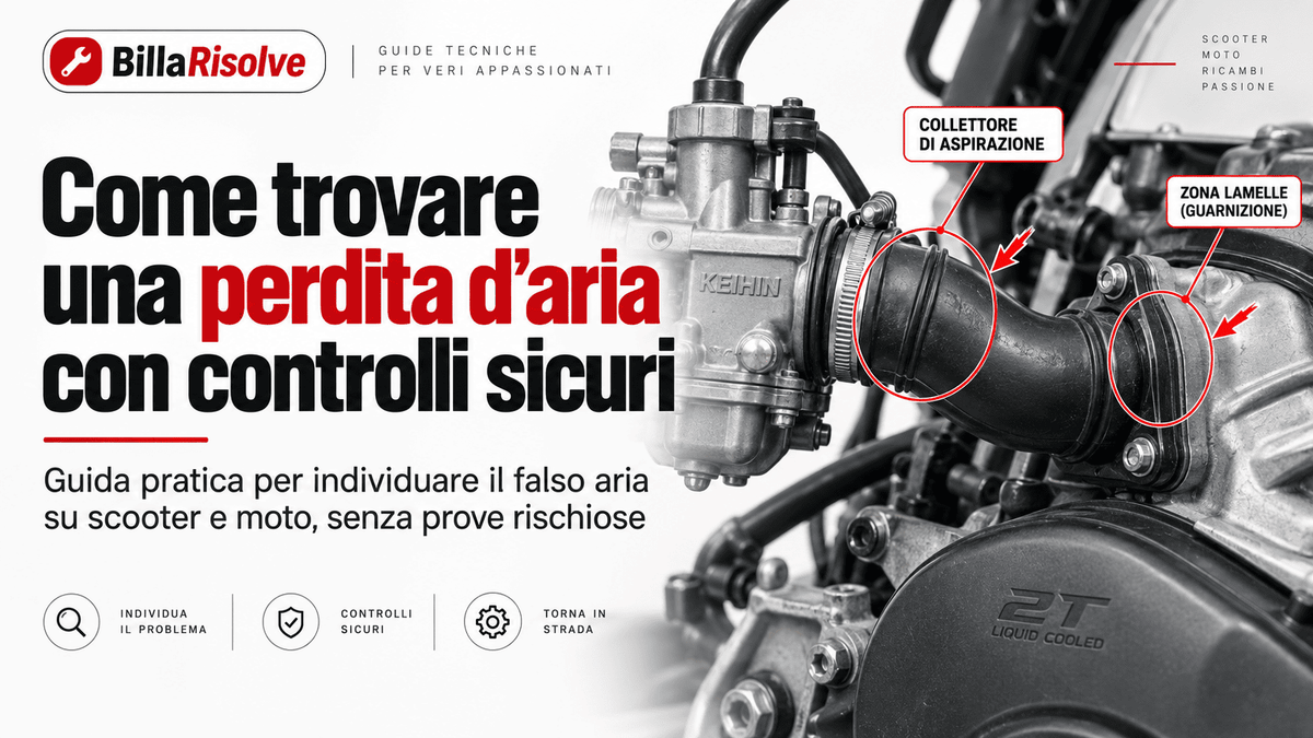 Come trovare una perdita d’aria su scooter e moto: controlli sicuri
