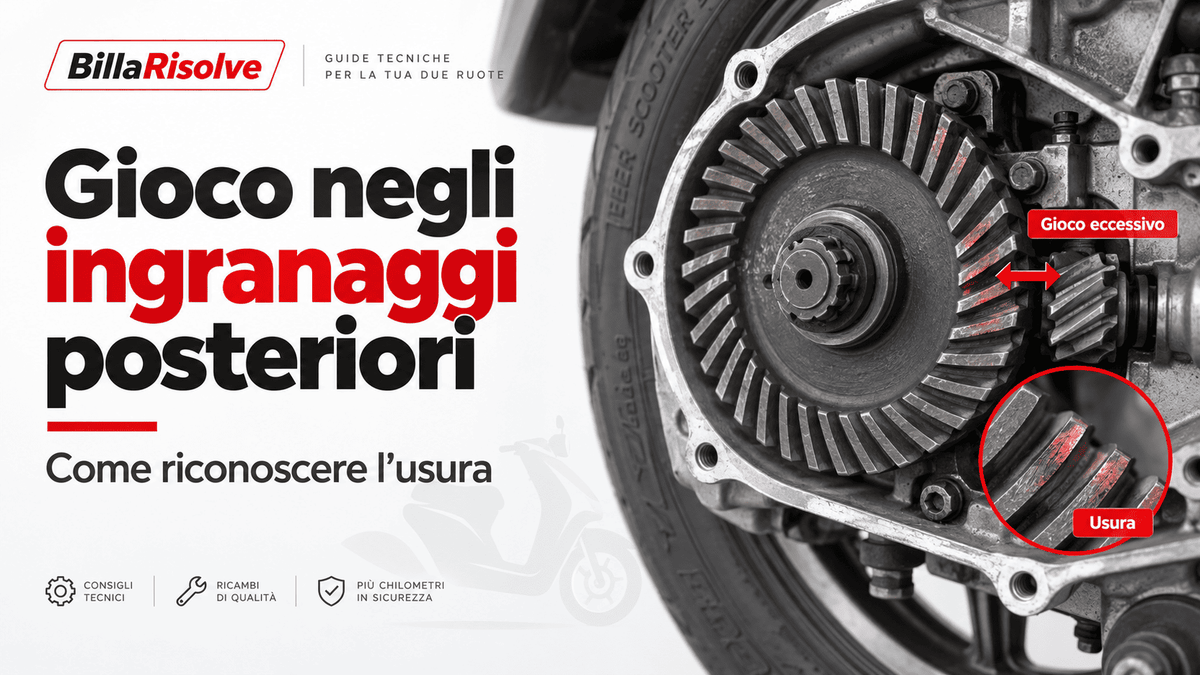 Gioco negli ingranaggi posteriori scooter: come riconoscere l’usura