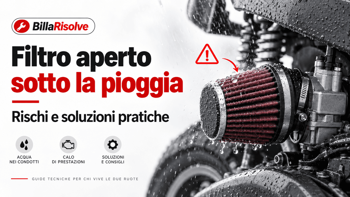 Filtro aperto sotto la pioggia: rischi e soluzioni pratiche