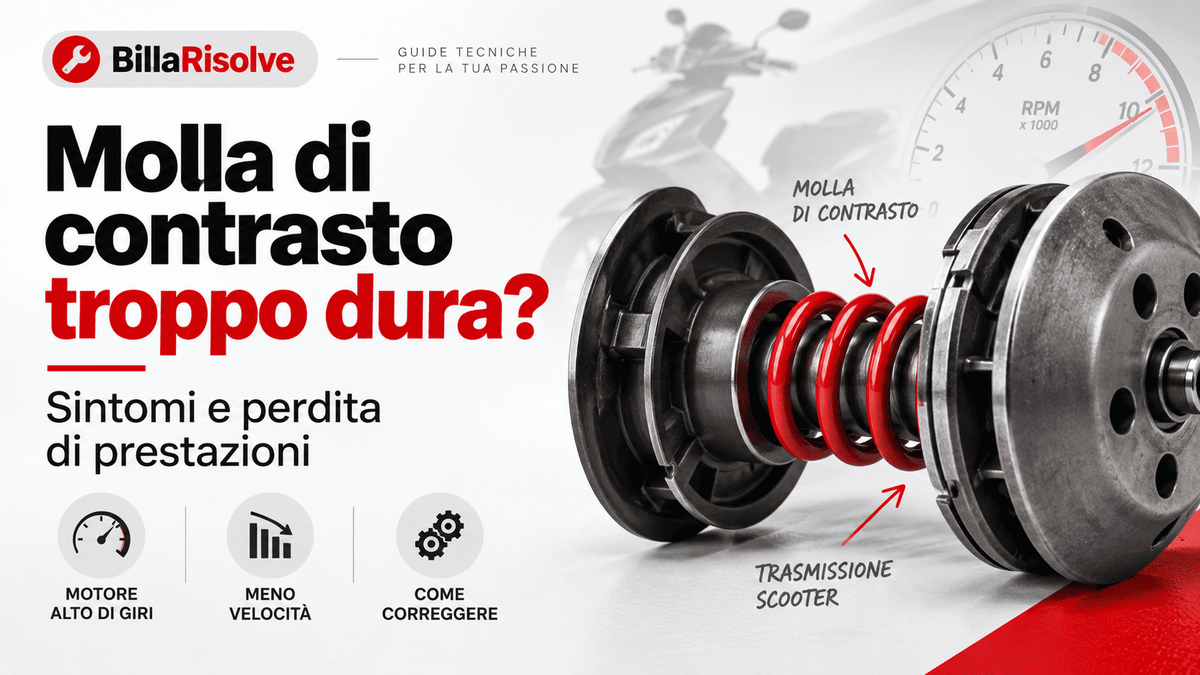 Molla di contrasto troppo dura: sintomi e perdita di prestazioni
