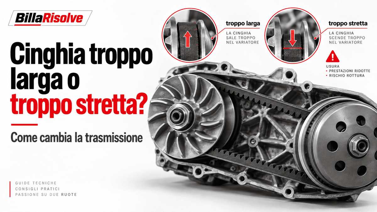 Cinghia troppo larga o troppo stretta: come cambia la trasmissione
