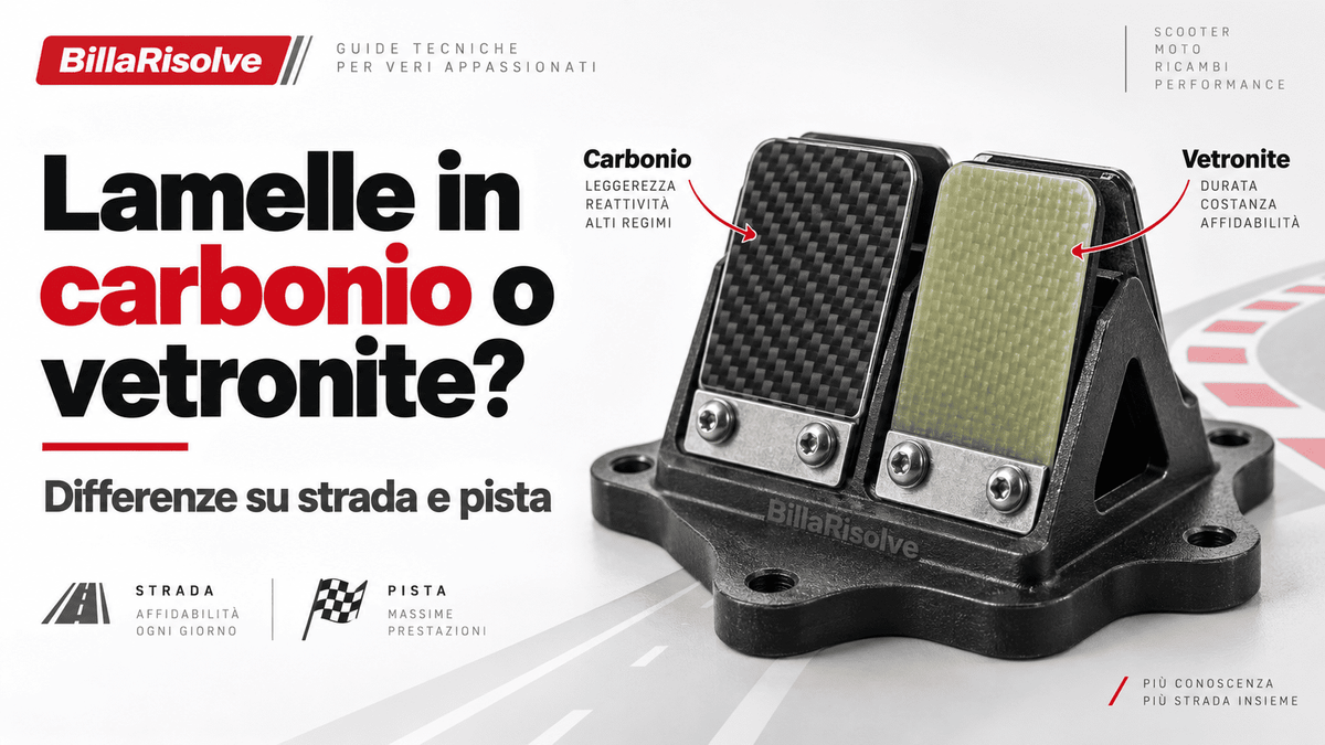 Lamelle in carbonio o vetronite: differenze su strada e pista
