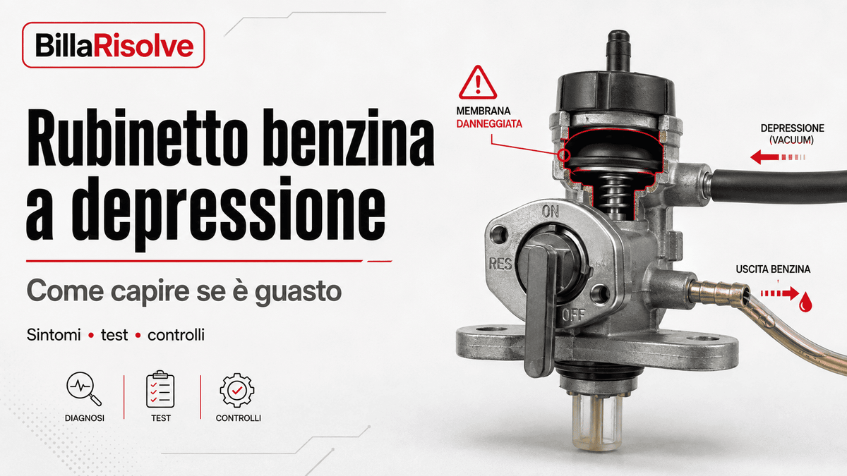 Rubinetto benzina a depressione: come capire se è guasto