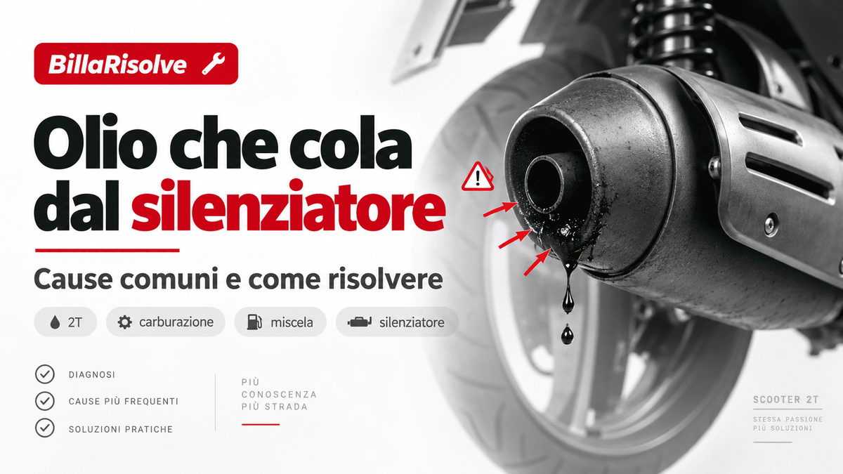 Olio che cola dal silenziatore: cause e come risolvere