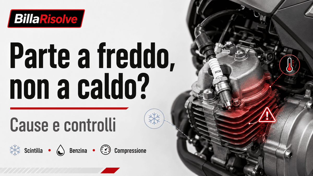 Scooter parte a freddo ma non a caldo: cause e controlli