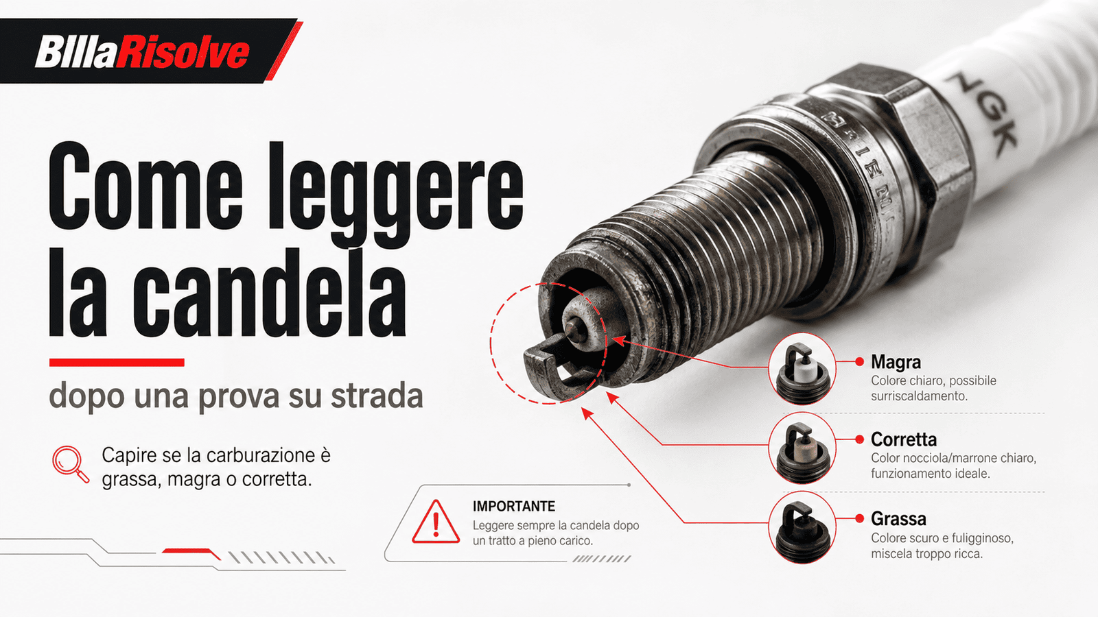 Come leggere la candela dopo una prova su strada: guida pratica
