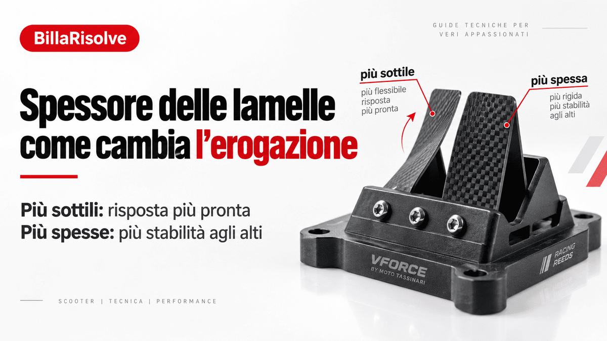 Spessore delle lamelle 2T: come cambia l’erogazione del motore