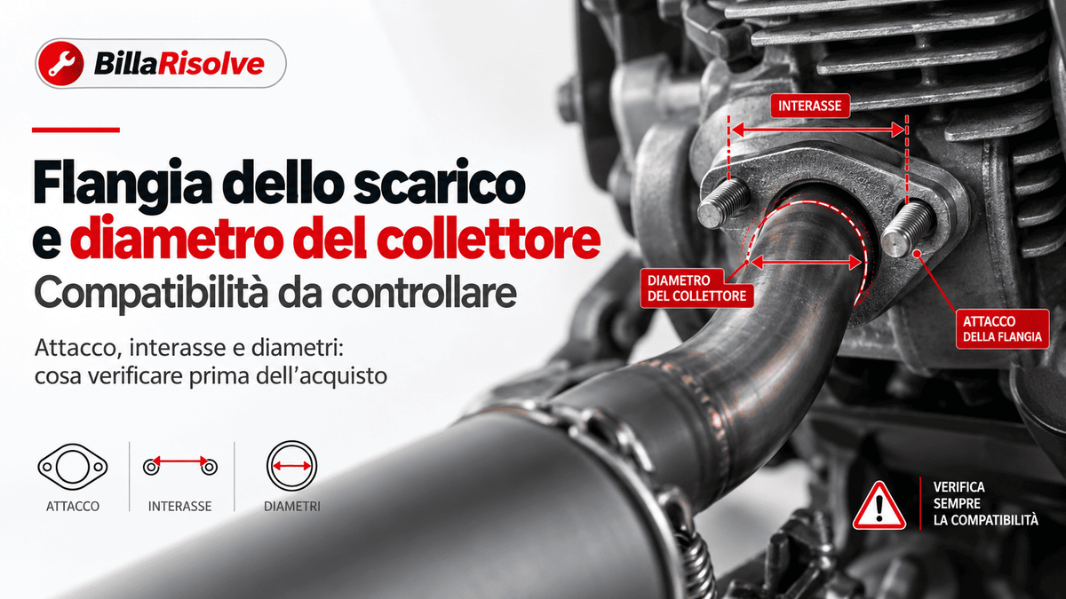 Flangia dello scarico e diametro del collettore: cosa controllare prima dell’acquisto