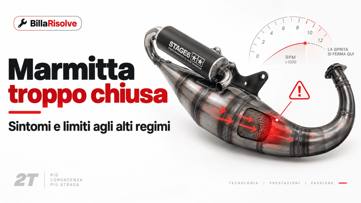 Marmitta troppo chiusa: sintomi e limiti agli alti regimi