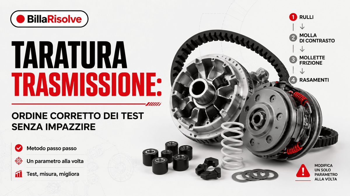 Taratura trasmissione: ordine corretto dei test senza impazzire