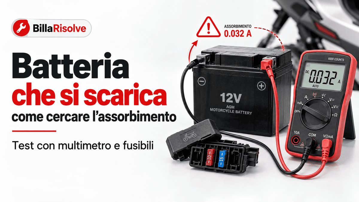 Batteria che si scarica in pochi giorni: come trovare l’assorbimento