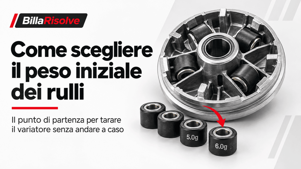 Come scegliere il peso iniziale dei rulli senza andare a caso