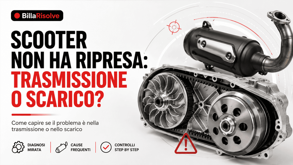 Scooter non ha ripresa: trasmissione o scarico?