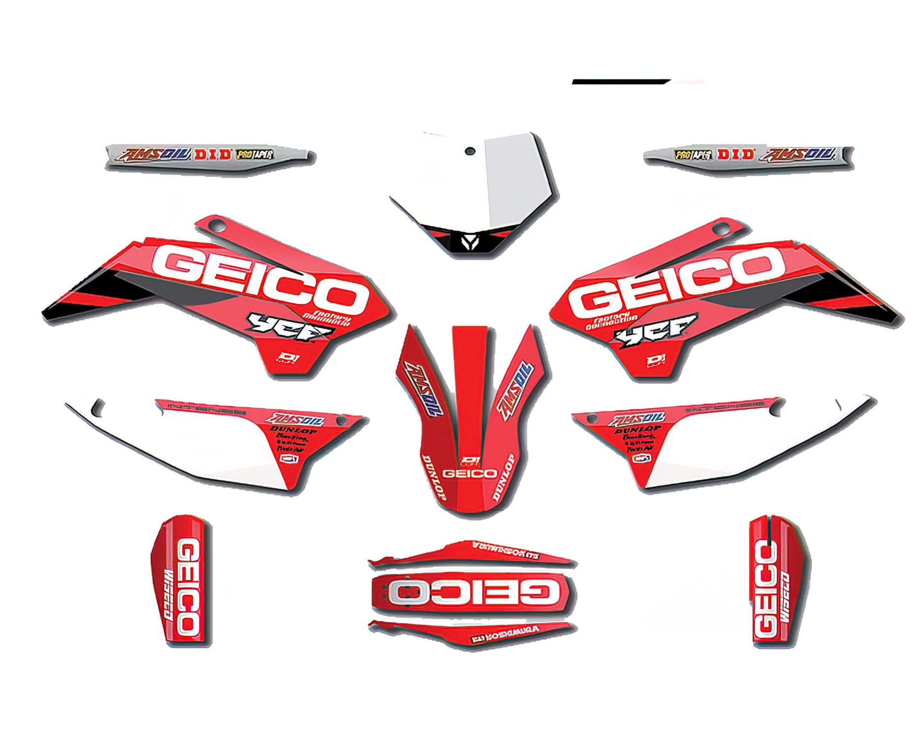 MB20-90-107 Kit Deco Geico D'cor 2019 Pit Bike YCF Pilot / SP