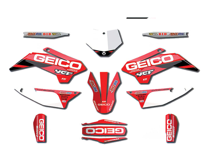 MB20-90-107 Kit Deco Geico D'cor 2019 Pit Bike YCF Pilot / SP