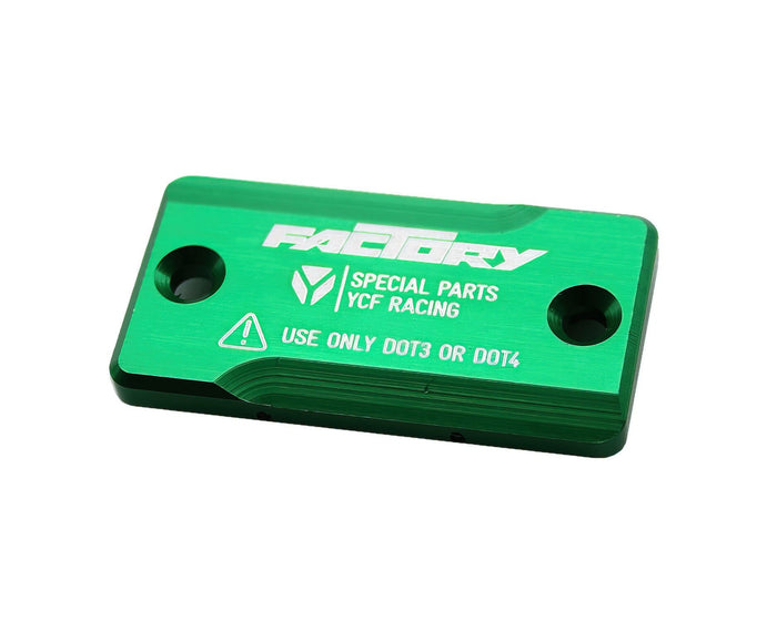 MBFBRC01GR Coperchio Pompa Freno CNC anteriore YCF V2 Pit Bike verde, COD: MBFBRC01GR