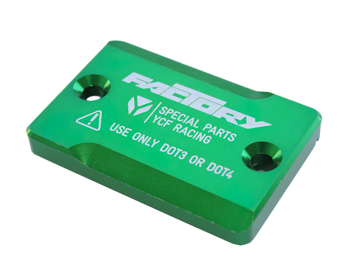MBFBRC.GR Coperchio Pompa Freno CNC anteriore YCF Pit Bike verde, COD: MBFBRC.GR