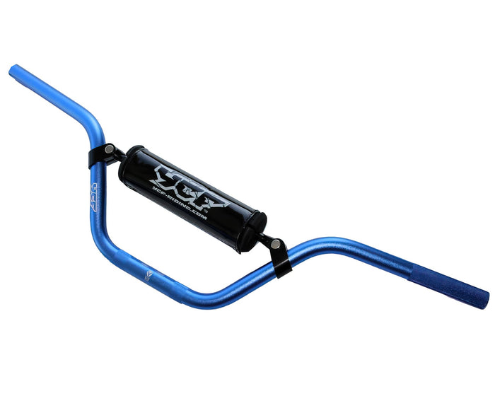MBGA/BL Manubrio alluminio d.22mm con pad YCF Pit Bike / Dirt Bike blu