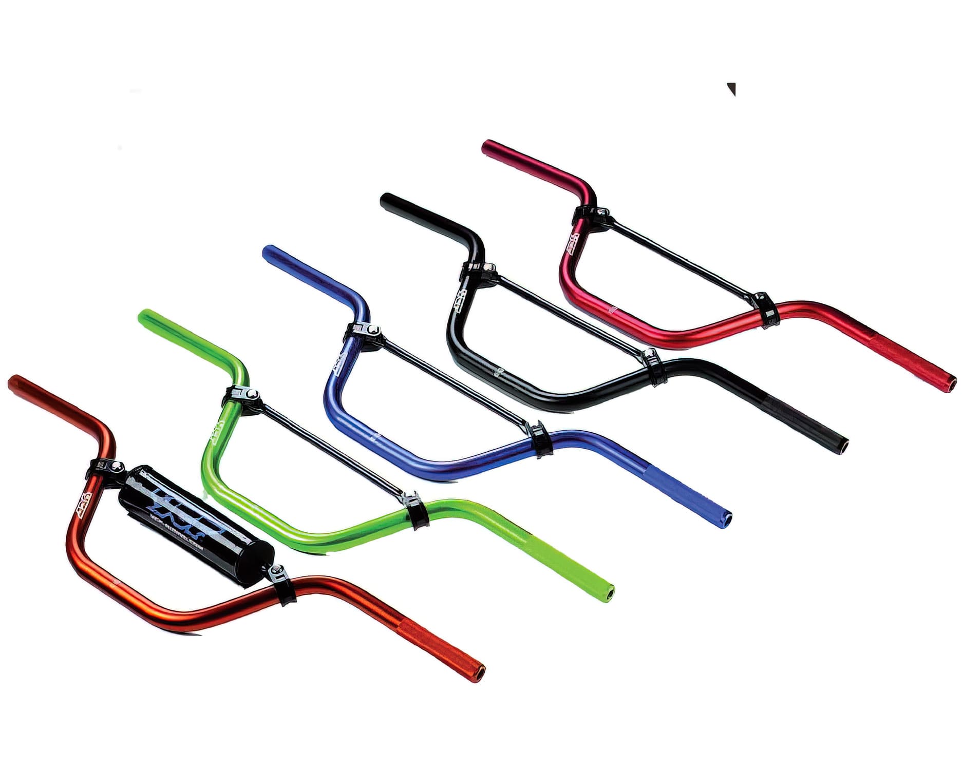 MBGA/RD Manubrio alluminio d.22mm con pad YCF Pit Bike / Dirt Bike rosso, COD: MBGA/RD