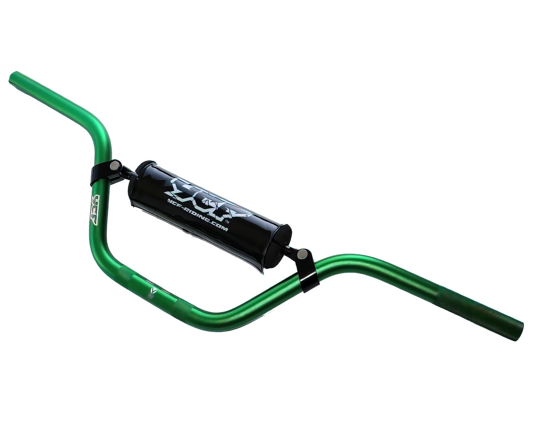 MBGA/GR Manubrio alluminio d.22mm con pad YCF Pit Bike / Dirt Bike verde
