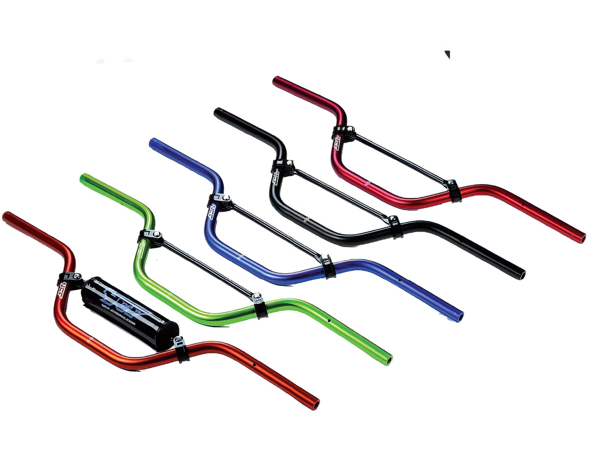 MBGALOW/SI Low rise handlebar aluminum d.22mm with pad YCF Pit Bike / Dirt Bike silver