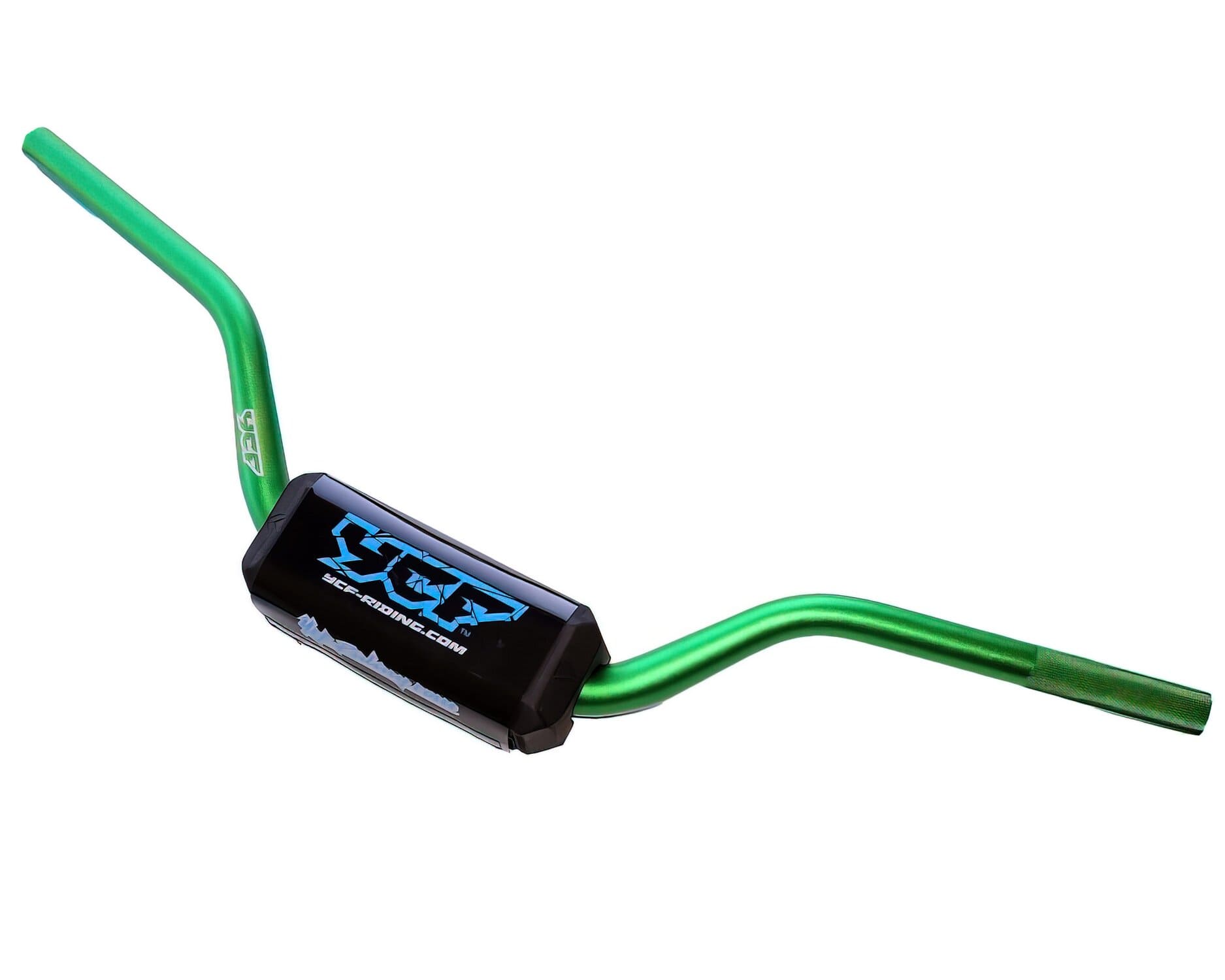 MBGASB/GR Manubrio alluminio Fatbar d.22mm con pad YCF Pit Bike / Dirt Bike verde